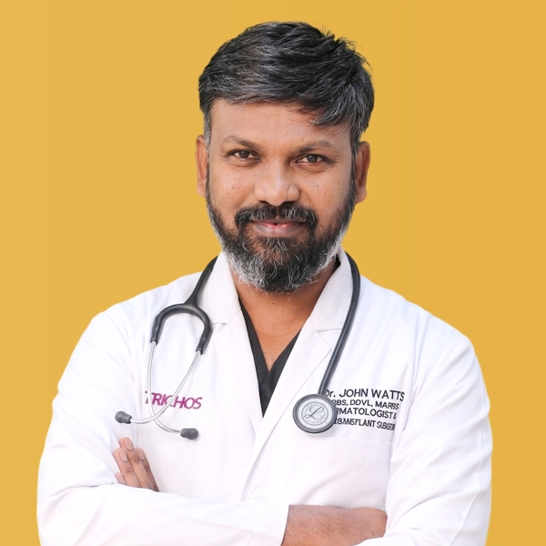 Portrait of Dr. John Watts, Trichologist · Dermatologist · Hair Transplant Surgeon