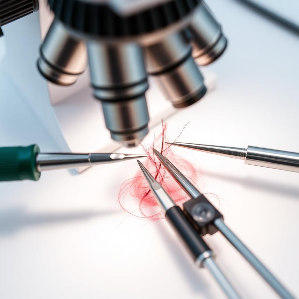Follicle dissection microscope